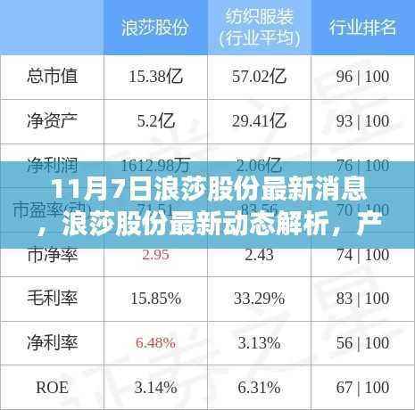 浪莎股份最新动态解析,产品特性、用户体验与目标用户群体洞察报告发布(11月7日)