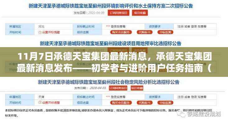 承德天宝集团最新消息发布,初学者与进阶用户任务指南(更新至11月7日)