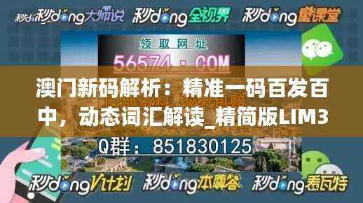 澳门新码解析:精准一码百发百中,动态词汇解读_精简版LIM34.85