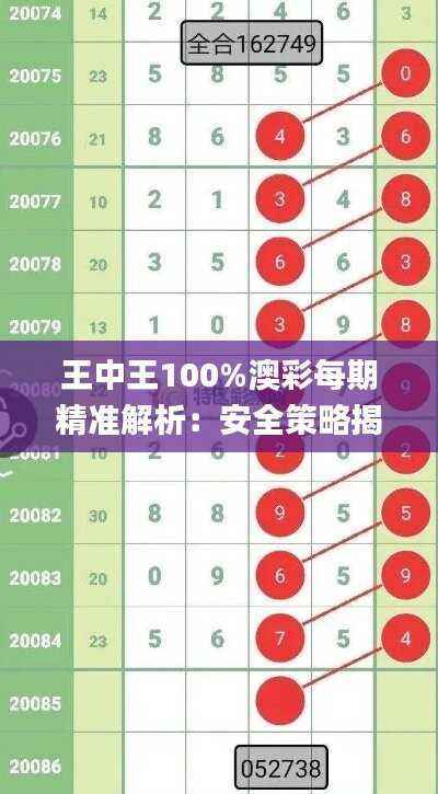 王中王100%澳彩每期精准解析:安全策略揭秘_经济版IYL720.86