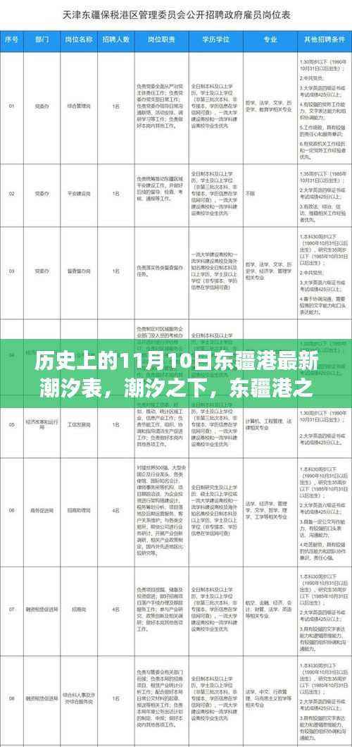 探寻东疆港潮汐魔法,潮汐表下的心灵之旅与自然的和谐对话(最新潮汐表)