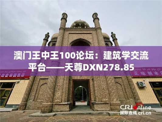 澳门王中王100论坛:建筑学交流平台——天尊DXN278.85