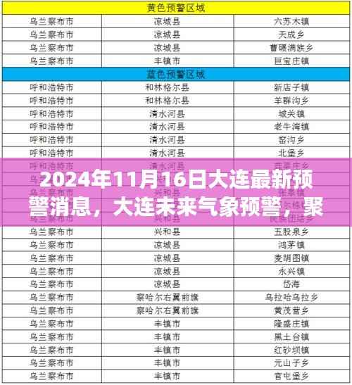 关于大连未来气象预警的最新消息,聚焦观点争议与个人立场(2024年11月16日)