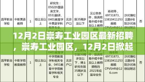 崇寿工业园区掀起招聘热潮,引领产业新纪元启动招募活动!