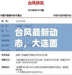 台风最新动态,大连面临风雨考验