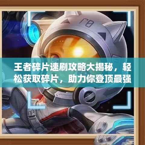 王者碎片速刷攻略大揭秘,轻松获取碎片,助力你登顶最强王者宝座!